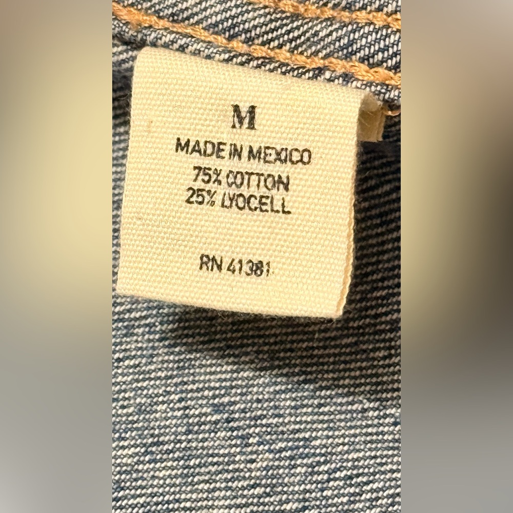 Polo by Ralph Lauren Blue Jean Jacket with Colorful Patches - Picture 15 of 15
